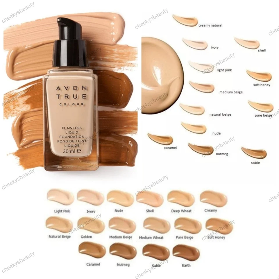 Avon True Colour Flawless Liquid Foundation 30ml, Choose Your Shade,New & Boxed - Image 2 of 4
