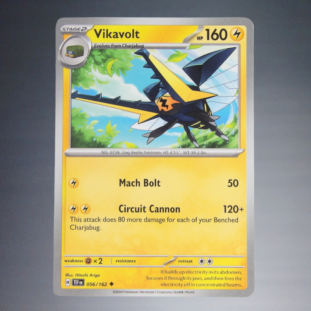 2024 POKEMON TCG VIKAVOLT #056/162 SV TEMPORAL FORCES UNCOMMON TRADING CARD TC