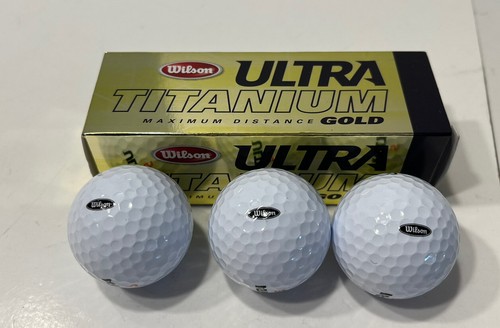 Wilson Ultra Titanium Distanza Massima Oro Manicotto di (3) Palline da Golf #5 - Foto 2 di 8