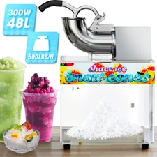 Commercial Electric Ice Crusher Shaver Snow Cone Maker Machine Device 500 lbs/h