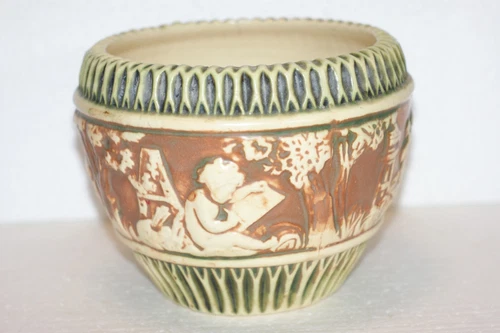 Antique Roseville Donatello Jardiniere 575-6 Fair Cond.