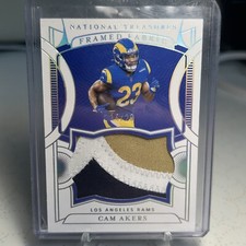 2022 Panini National Treasures - Framed Fabric Holo Silver #Ff-CA Cam Akers