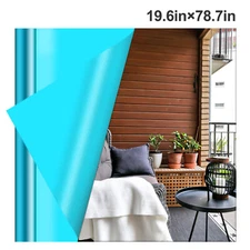19.6×78.7in PET Self Adhesive Mirror Reflective Wall Sticker Film for Home Decor
