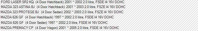 CYLINDER HEAD GASKET for MAZDA 626 GF 2.0L FSDE DOHC 1997-2002 - Image 2 of 2