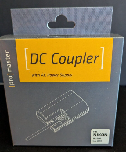 Promaster DC Coupler with AC Power Supply for Nikon EN-EL15 New In Box ...