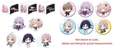Danganronpa Series Chara Box Acrylic POP Stand Washi Paper Style Can Badge