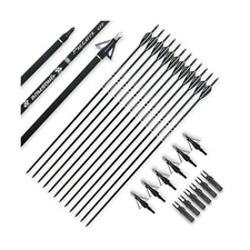 BOWSOUL 30inch Hunting Carbon Archery Arrows with 2.75” High Hardness Vane