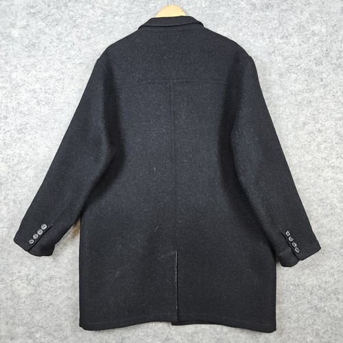 Bobby Jones 1930 Men's Long Coat Charcoal Size XL 65% Wool 35% Baby Alpaca Peru - Picture 13 of 14
