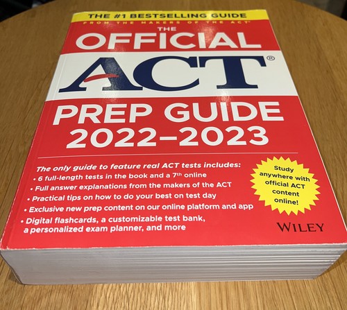 The Official ACT Prep Guide 2022-2023 - Brand New, Online Code+, Good ...