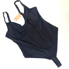 Women's 3XL Black Shapewear Bodysuit Tummy Control Sculpting Thong