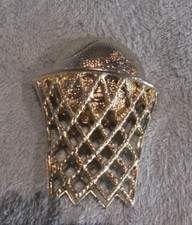 PDU 67-G Basketball ball and net plaque relief with stud trophy parts lot of 19