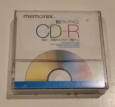 Memorex 10PK CD-R 52X 700MB 80min 10 pack CD-R Discs NEW (A5)