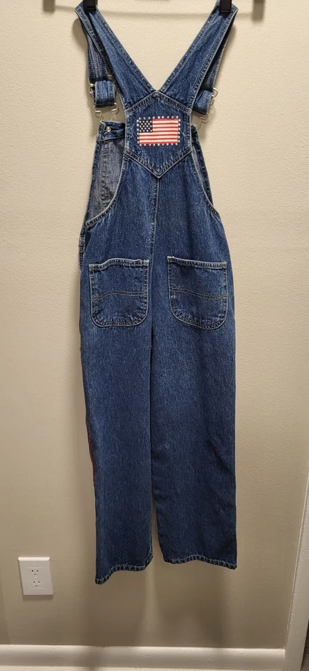 Ограниченный слишком джинсы синий комбинезон размер 8 винтажный флаг номер 02 - Изображение 4 из 4