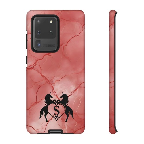 Pink Marble Phone Case For iPhone and Samsung Custom Unicorn Monogram - Picture 112 of 114
