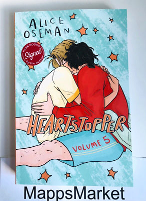 SIGNED Heartstopper Volume 5: A Graphic Novel by Alice Oseman 1st
