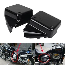Left Right ABS Side Battery Covers For Honda Shadow Spirit 750 VT750DC 2000-2009