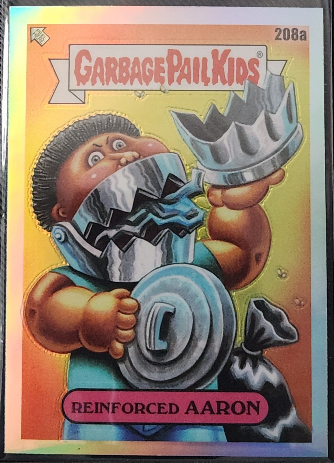 2022 Chrome Garbage Pail Kids Original Series 5 Refractor Reinforced Aaron 208a