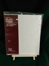 30 Gibson K053 S53 Scrapbook Series Refill White Matte Sheets w/ Extension Posts