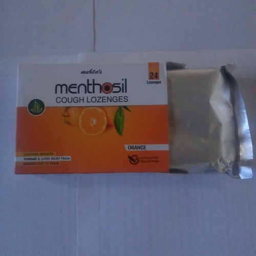 Menthosil Cough Orange 48 Lozenges For Sore Throats & Gives Relief Free Shipping - Picture 4 of 9