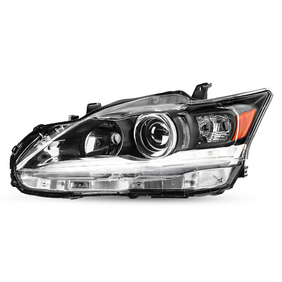 Driver Side Projector Headlight Assembly For 2011-2017 Lexus CT200H – Black Housing, Halogen