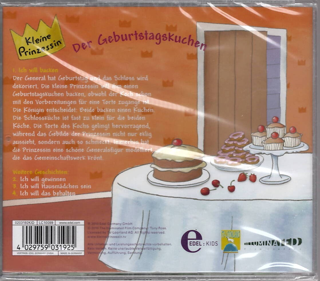 Thumbnail - Kleine Prinzessin - Der Geburtstagskuchen / Cd Hörspiel - Neu & Ovp