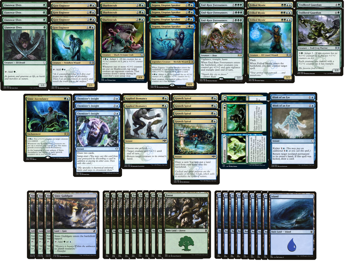 Elite Simic Adapt Deck - Super Strong - Blue Green - 60 Card - MTG NM/M! |  eBay