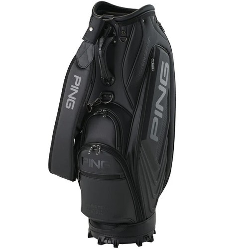 PING CB-U2501 2025 Model Golf Caddy Bag – Premium PU Leather, 9.5 Inch, Black - Picture 4 of 4