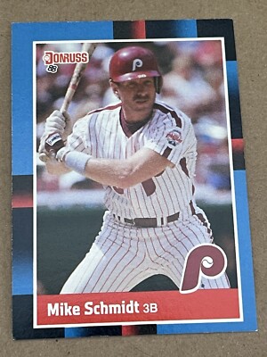 1988 DONRUSS - MIKE SCHMIDT PHILLIES #330 - ERROR - NO . AFTER INC ON BACK