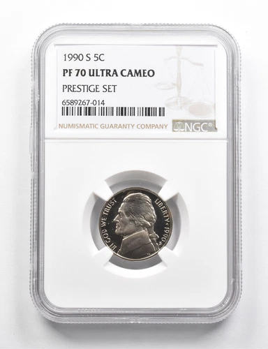PF70 UCAM 1990-S Jefferson Nickel Prestige Set NGC RARE PEDIGREE *9783