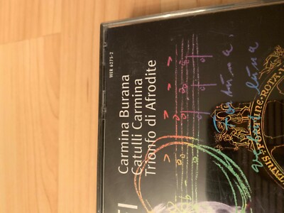 Trionfi Carl Orff Music CD Set Carmina Burana Catulli Trionfo di