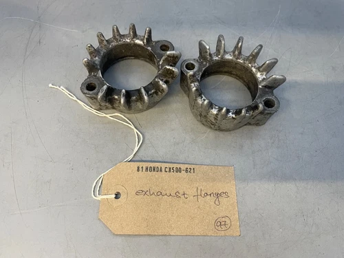 1981 Honda CX 500 CX500 exhaust pipe collars, flanges, clamps