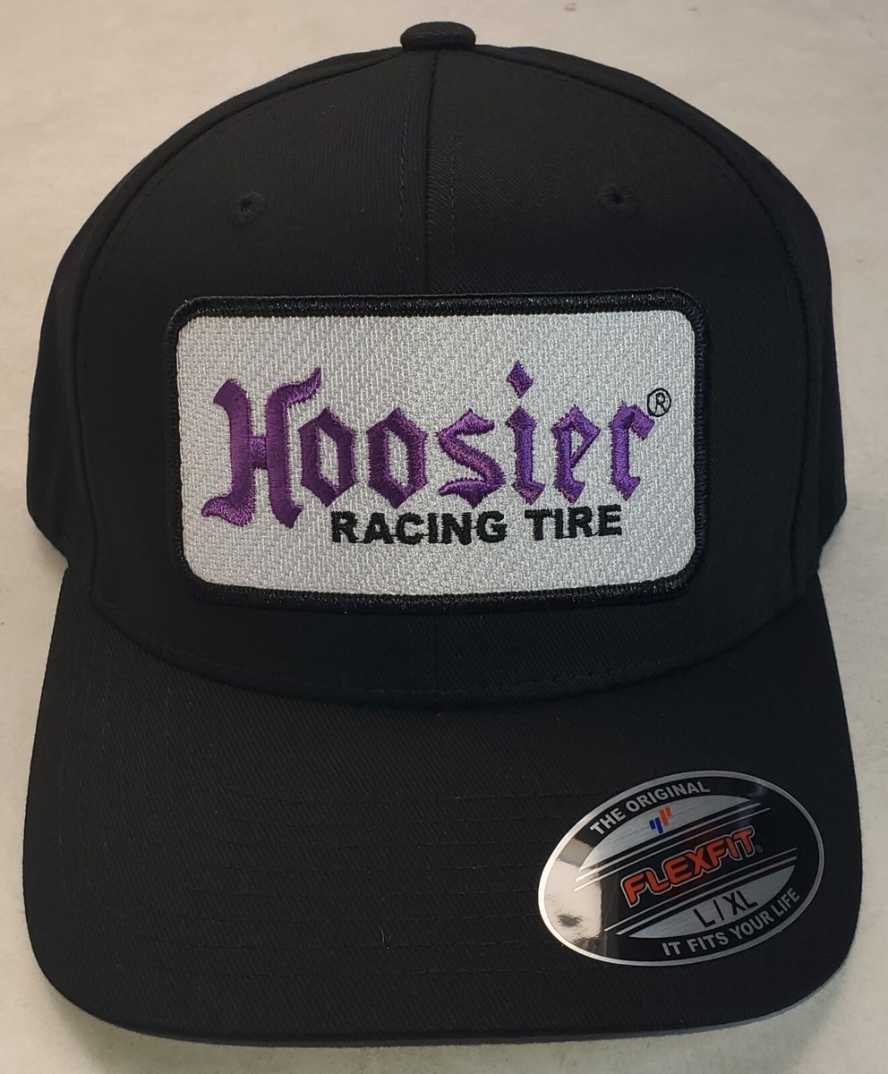 HOOSIER RACING TIRE Patch Flexfit Hat / Black - L/XL 7 1/8  display picture 1