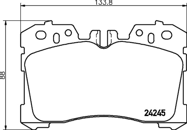Hella Pagid Bremsbelagsatz Scheibenbremse 8DB 355 006-661 FüR Ls Lexus Toyota-image