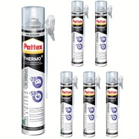 Pattex Whiteteq Montageschaum 6X 750 Ml Pu-Bauschaum Isolierschaum Vorteilspack