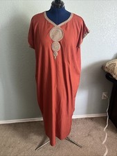 Orange Dress Moroccan Kaftan