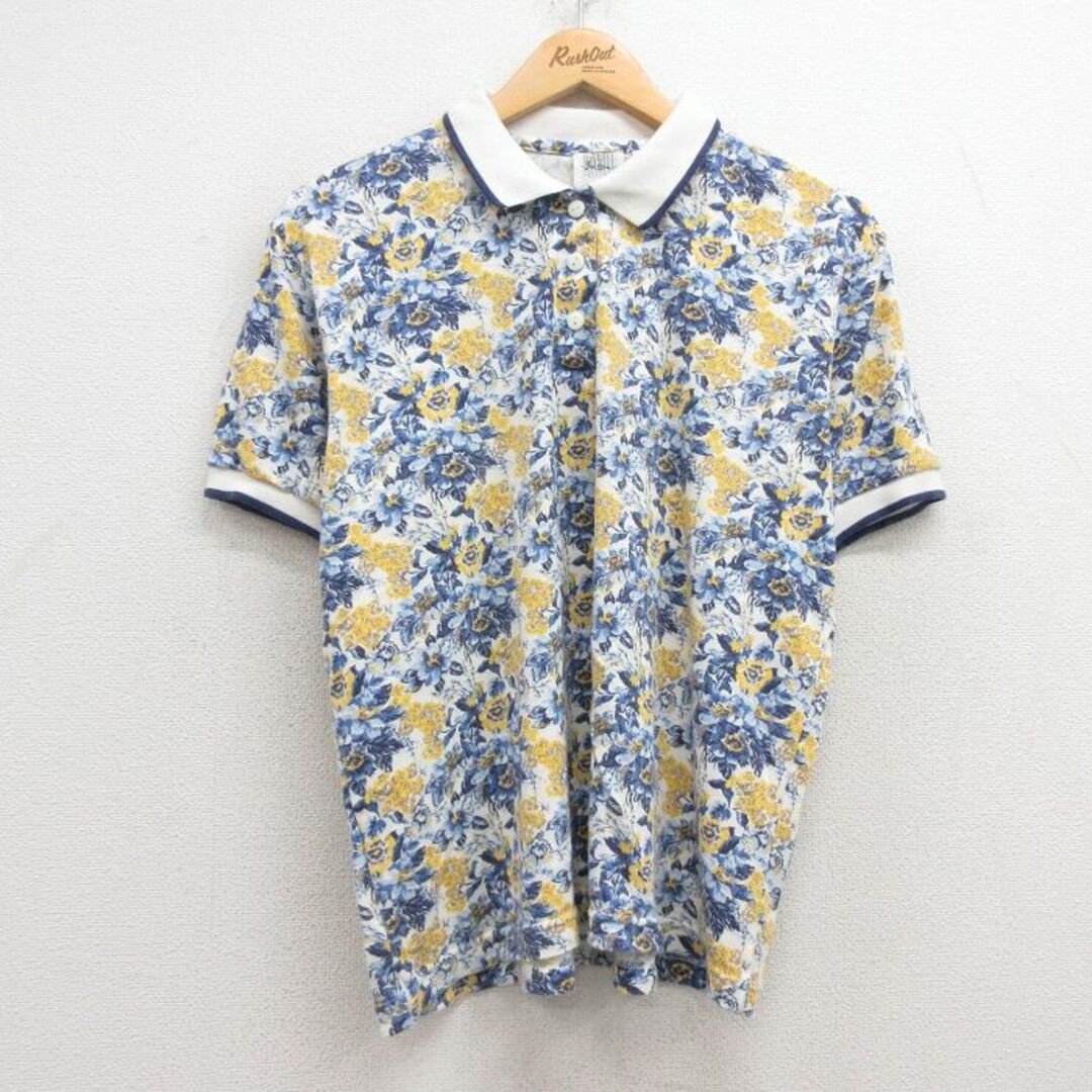 Polo donna manica corta usata floreale gialla altra 25giun27 usata SSYR 0