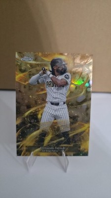 Fernado Tatis Jr. 2025 Topps Gilded Collection, Gold Storm 2/25 card #GS-14