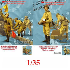 1/35 Soviet Artillery Crew Set Cold War Era Resin Model 5 Figures 'Iron Curtain'
