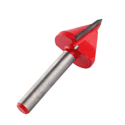 Wolframstahl CNC Gravurfräser V-Nut 60° 6mm Schaft 22mm Fräserdurchmesser für