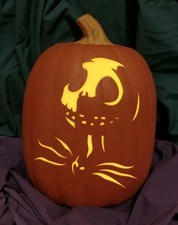 Nightmare Before Christmas Jack Skellington Carved Foam Permanent Pumpkin