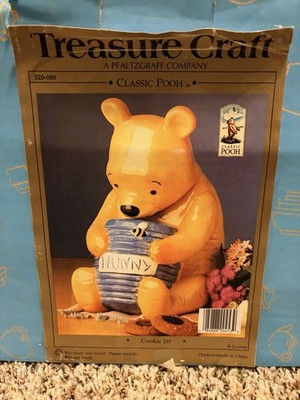 Vintage Treasure Craft Winnie The Pooh With Hunny Pot Honey Cookie