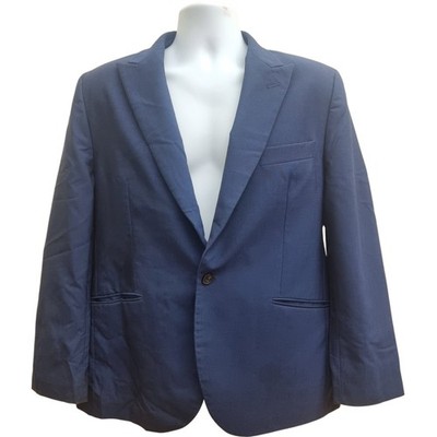 John Lewis & Partners Anzug Herren 38 S Blau Wollmischung Regular Fit