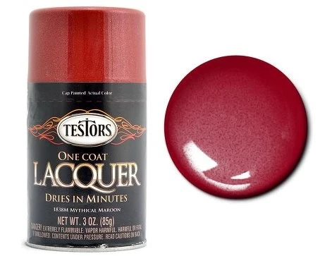 3oz. Spray One Coat Metallic Lacquer Mythical Maroon