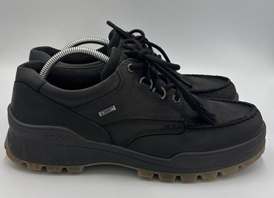 Ecco Rugged Track Hydromax Mens US 8 - 8.5 Black GTX Low Top Moc Toe Suede Shoes