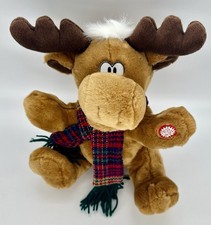 Vintage Dan Dee Animated Christmas Moose 16  Grandpa Got Run Over Tested Singing