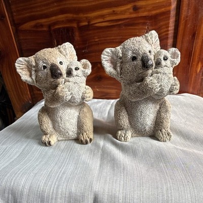 Burton & Burton Stone Koala Mother & Baby Figurine Set