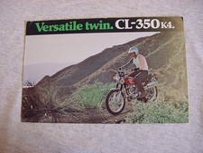 Vintage Honda CL-350 K4 Motorcycle Brochure 1973 ?