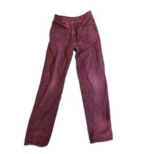 The Limited Jeans Maroon 63 Tag 90s High Rise Maroon Cotton Youth 12 Slim USA