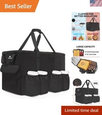 Insulated Food Delivery Bag, XXXL Thermal Catering Bag for Hot  Cold Food, W...