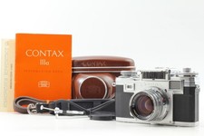 MINT w/Case Zeiss Contax IIia Film Camera Sonnar 50mm f/2 Lens From JAPAN